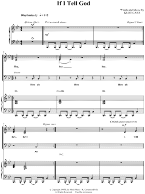If I Tell God