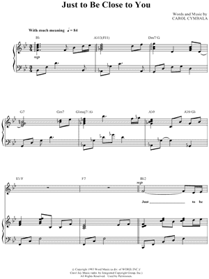 Just To Be Close To You