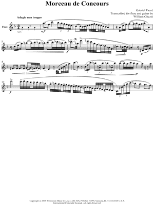 Morceau de concours - Flute part