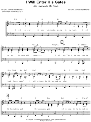 I Will Enter His Gates