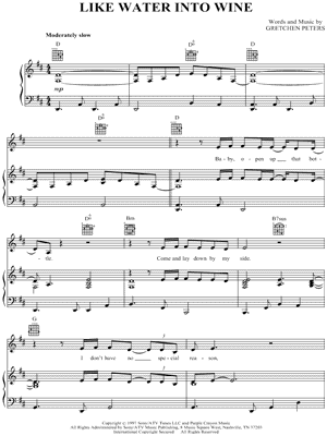 Like Water Into Wine