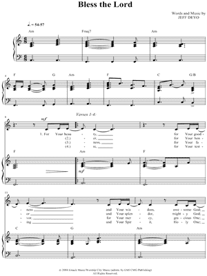 Bless the Lord
