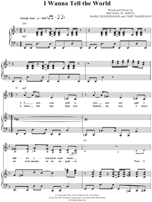 I Wanna Tell the World