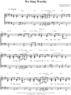 We Sing Worthy