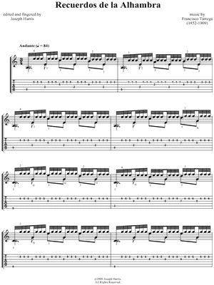 Recuerdos De La Alhambra