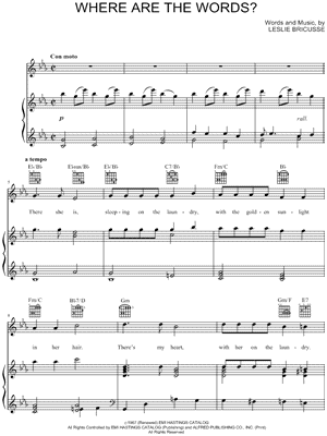 Where Are the Words?