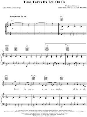 Time Takes Its Toll on Us