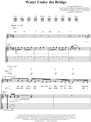 Water Under the Bridge