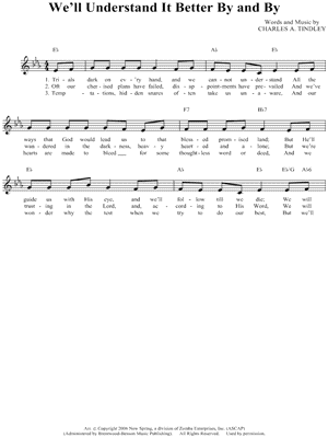 We'll Understand It Better By and By