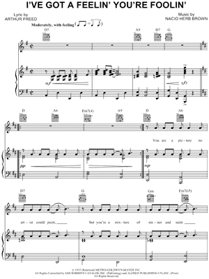 I've Got a Feelin' You're Foolin'