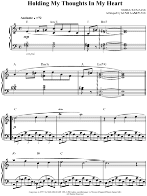 Holding My Thoughts In My Heart