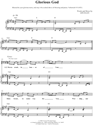 Glorious God