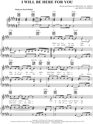 I Will Be Here for You