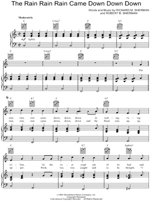 The Rain Rain Rain Came Down Down Down