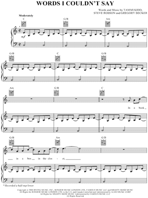 Words I Couldn't Say