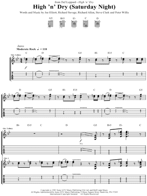 High 'N' Dry (Saturday Night)