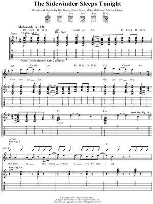 The Sidewinder Sleeps Tonight