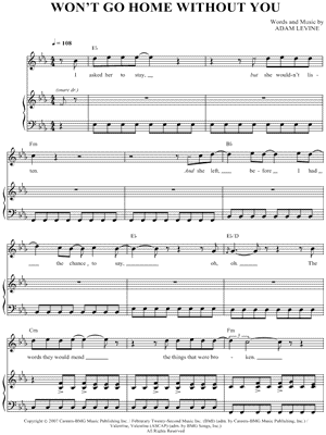 Won't Go Home Without You