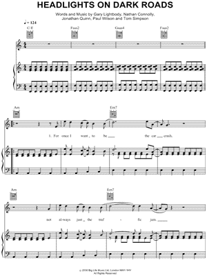 Headlights on Dark Roads