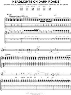 Headlights on Dark Roads