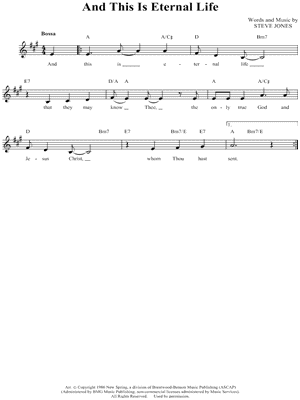 And This Is Eternal Life