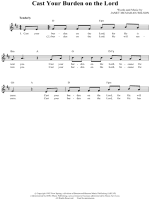 Cast Your Burden on the Lord