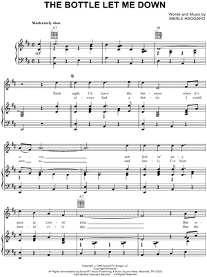 The Bottle Let Me Down