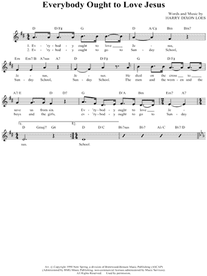 Everybody Ought To Love Jesus