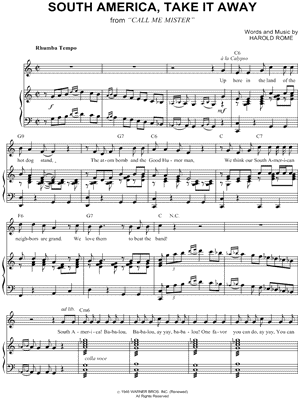 South America, Take It Away