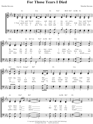 For Those Tears I Died