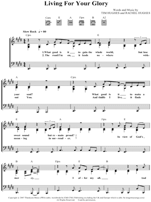 Living for Your Glory