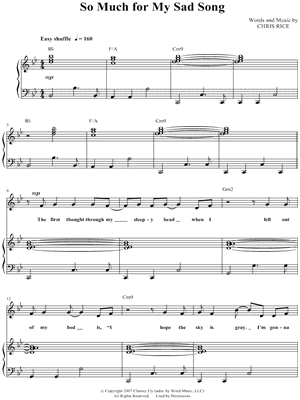 So Much for My Sad Song