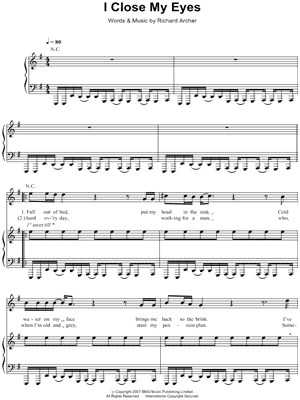 I Close My Eyes