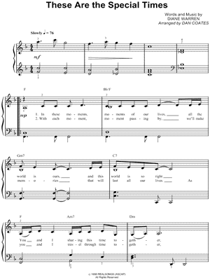 These Are the Special Times