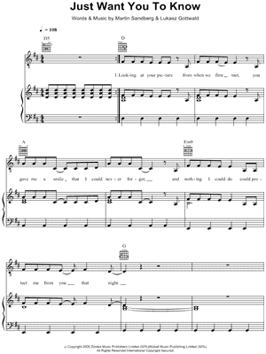 Just Want You To Know