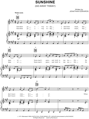 Sunshine (Go Away Today)