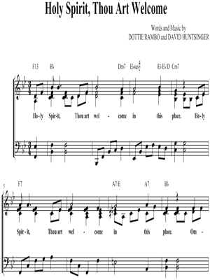 Holy Spirit, Thou Art Welcome