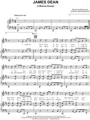 James Dean (I Wanna Know)