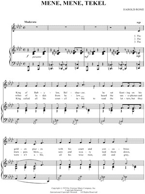 Mene, Mene, Tekel
