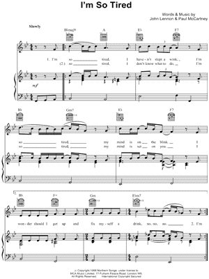 I'm So Tired