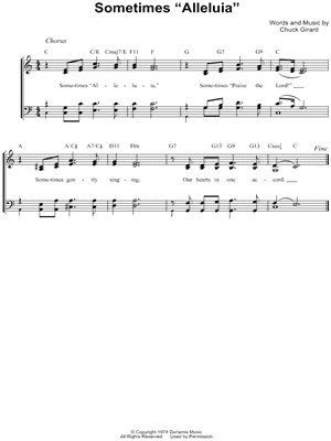 Sometimes "Alleluia"