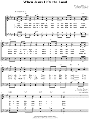 When Jesus Lifts the Load