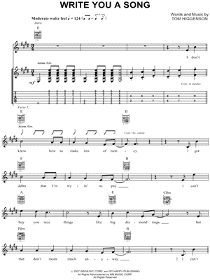 Write You a Song