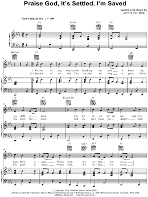 Praise God, It's Settled, I'm Saved