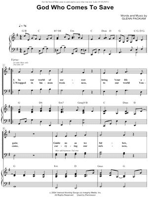 God Who Comes To Save