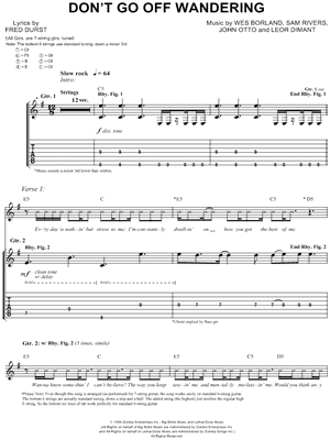 Don't Go Off Wandering