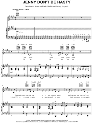 Jenny Don't Be Hasty