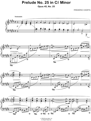 Prelude No 25 In C Sharp Minor