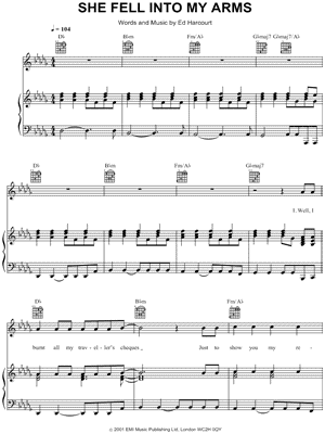 She Fell Into My Arms