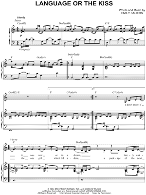 Language or the Kiss